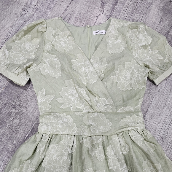 & Other Stories Green Floral Dress - Picture 2 of 5